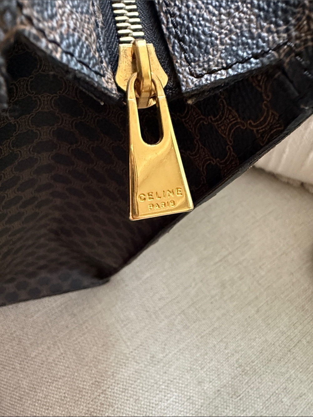 Celine Macadam Black Shoulder Bag Rare - Picture 8 of 12